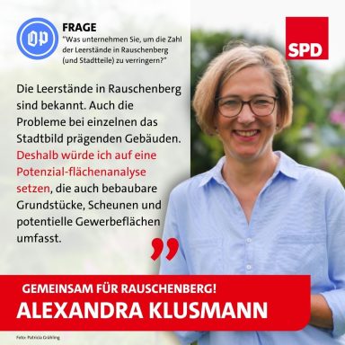 Alexandra Klusmann Fragen OP - Leerstände